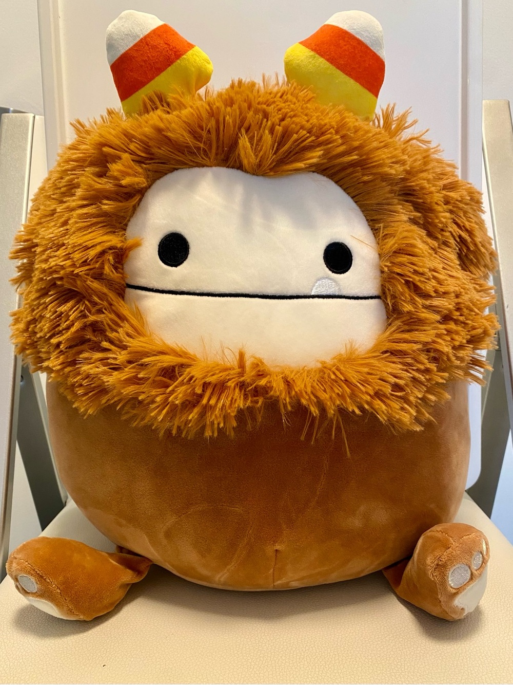 Squishmallows Brown & White Candy Corn-Ear Plush